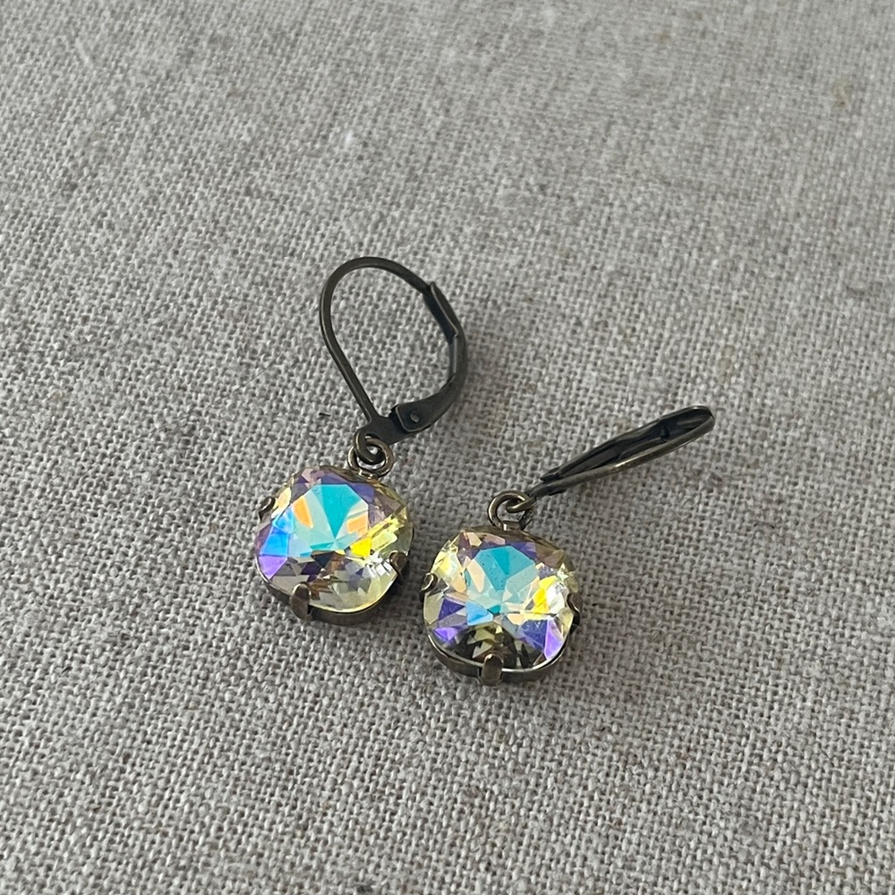 Swarovski Cushion Cut Earrings